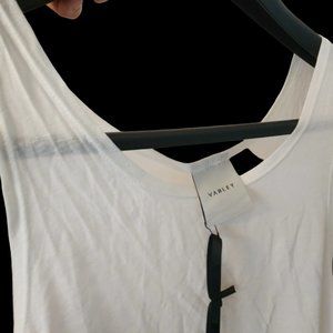 Varley Buckley Tank 2.0 In Whisper White - Size Medium